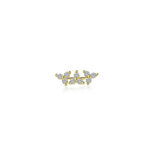Trio Flower Gold Piercing