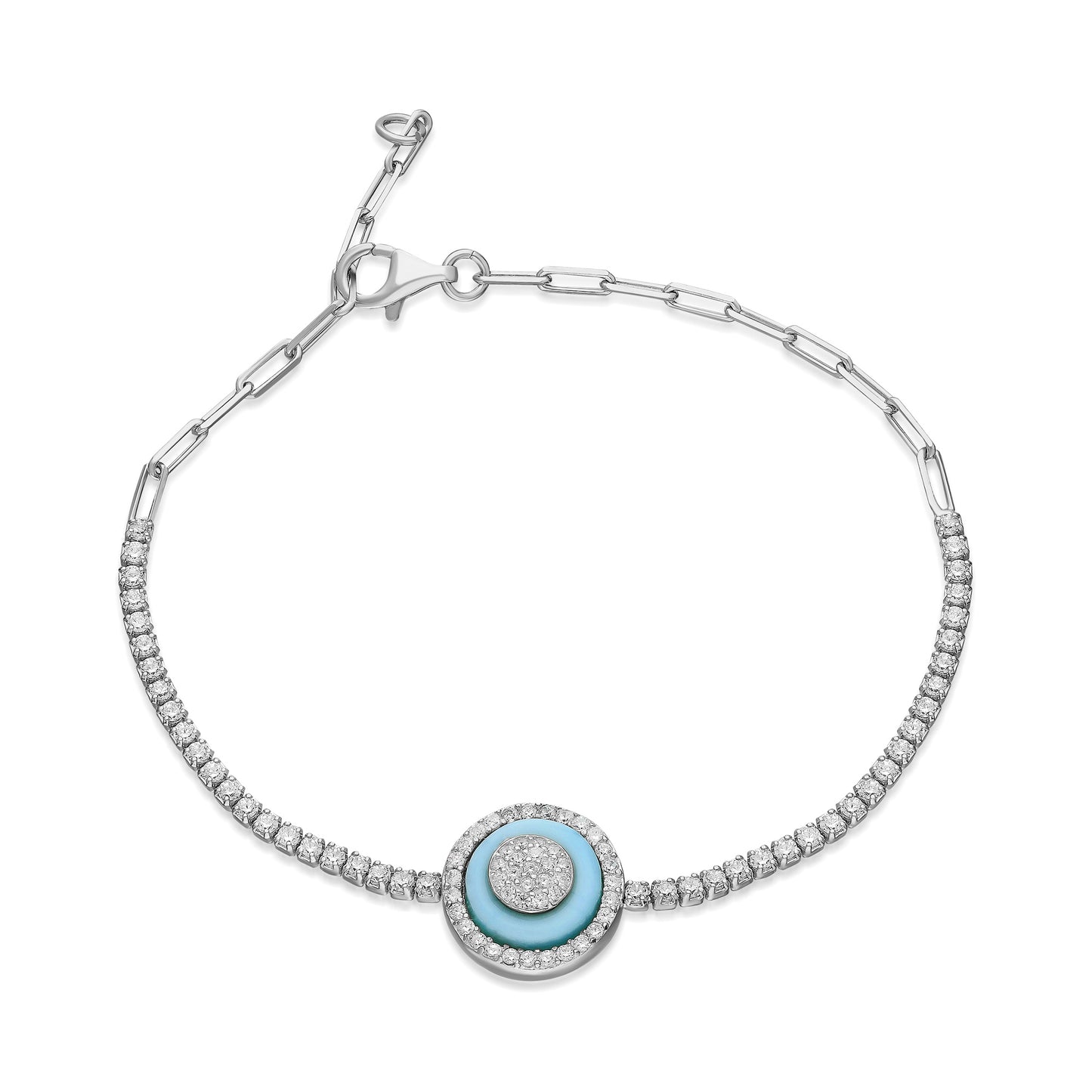 Tues Evil Eye Tennis Bracelet