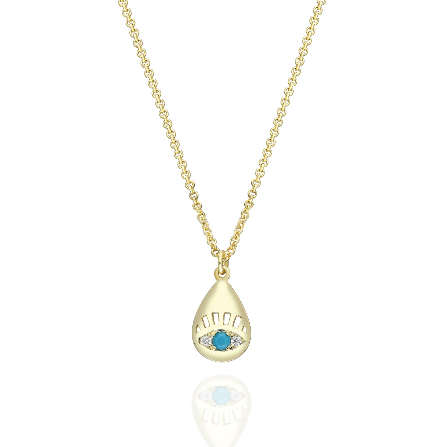 Vio Drop Eye Necklace