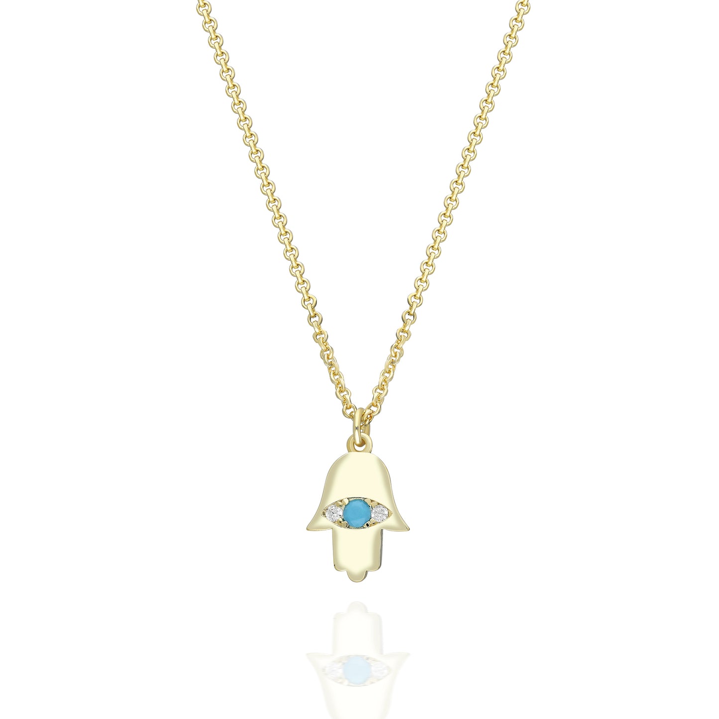 Vio Hamsa Eye Necklace