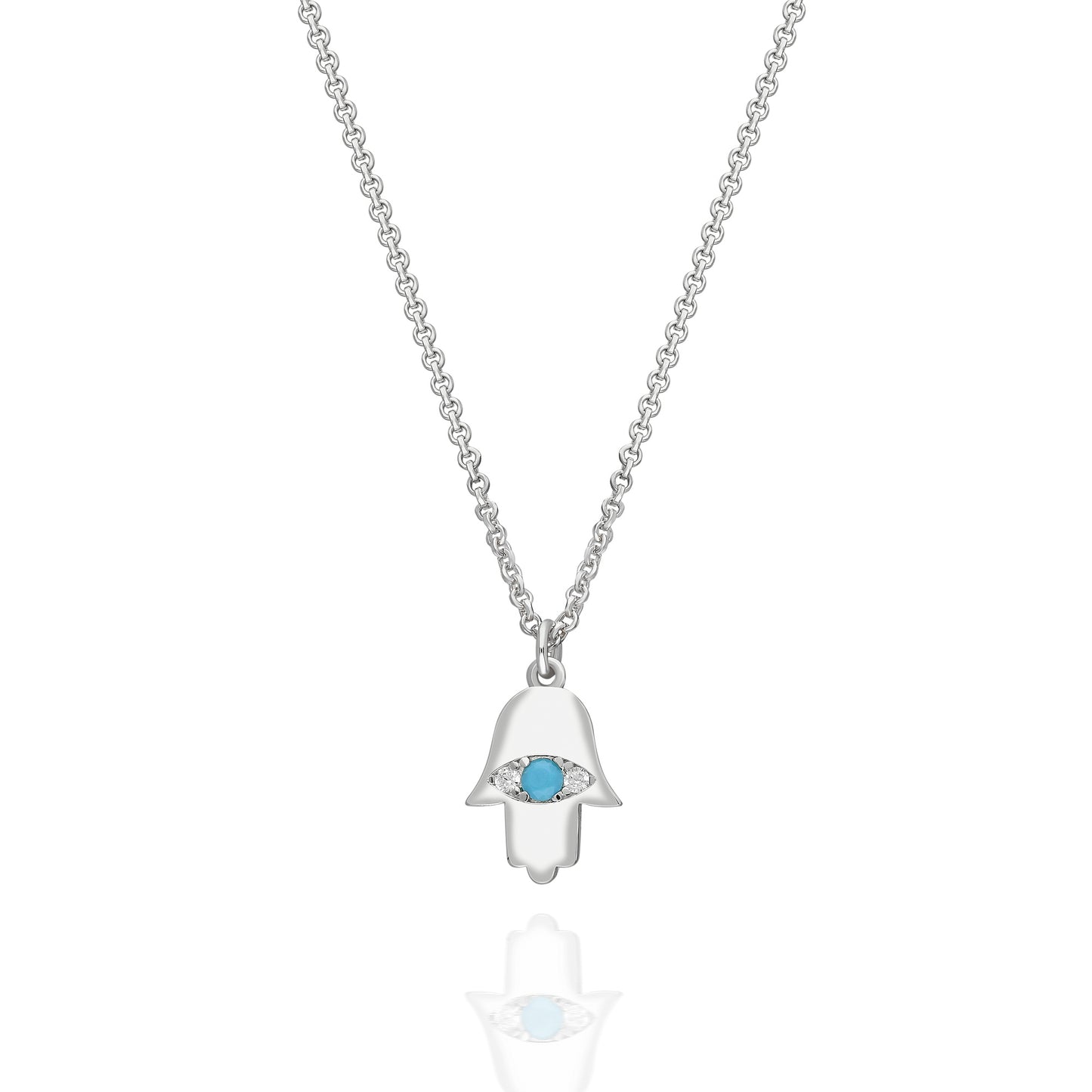 Vio Hamsa Eye Necklace