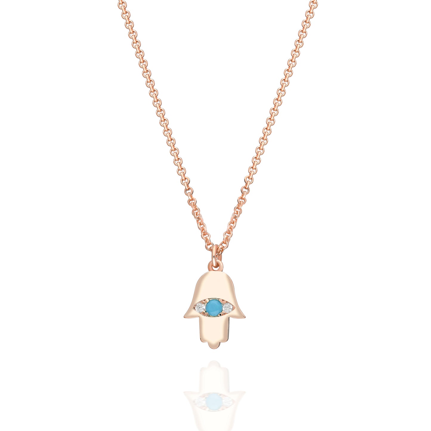 Vio Hamsa Eye Necklace