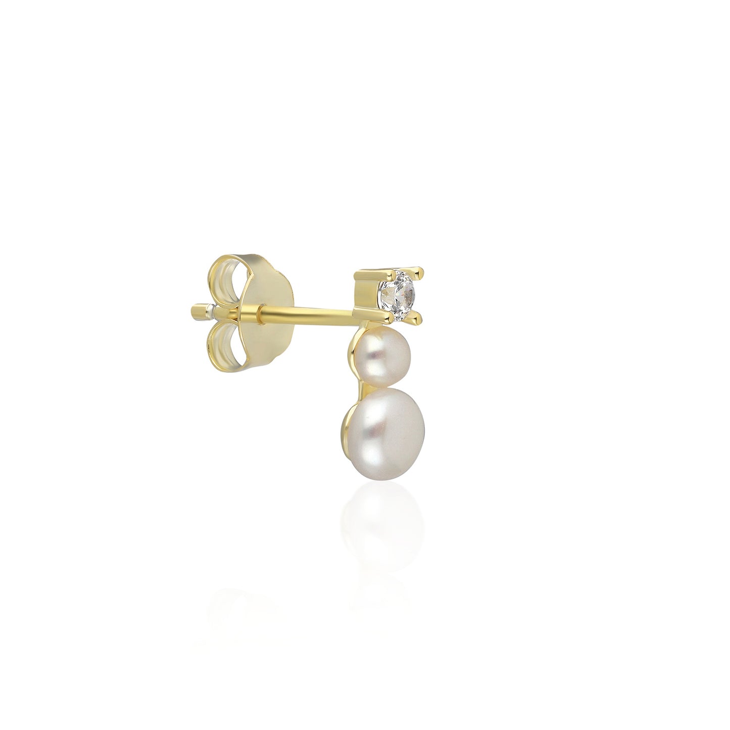 Vio Pearl Trio Point Earring