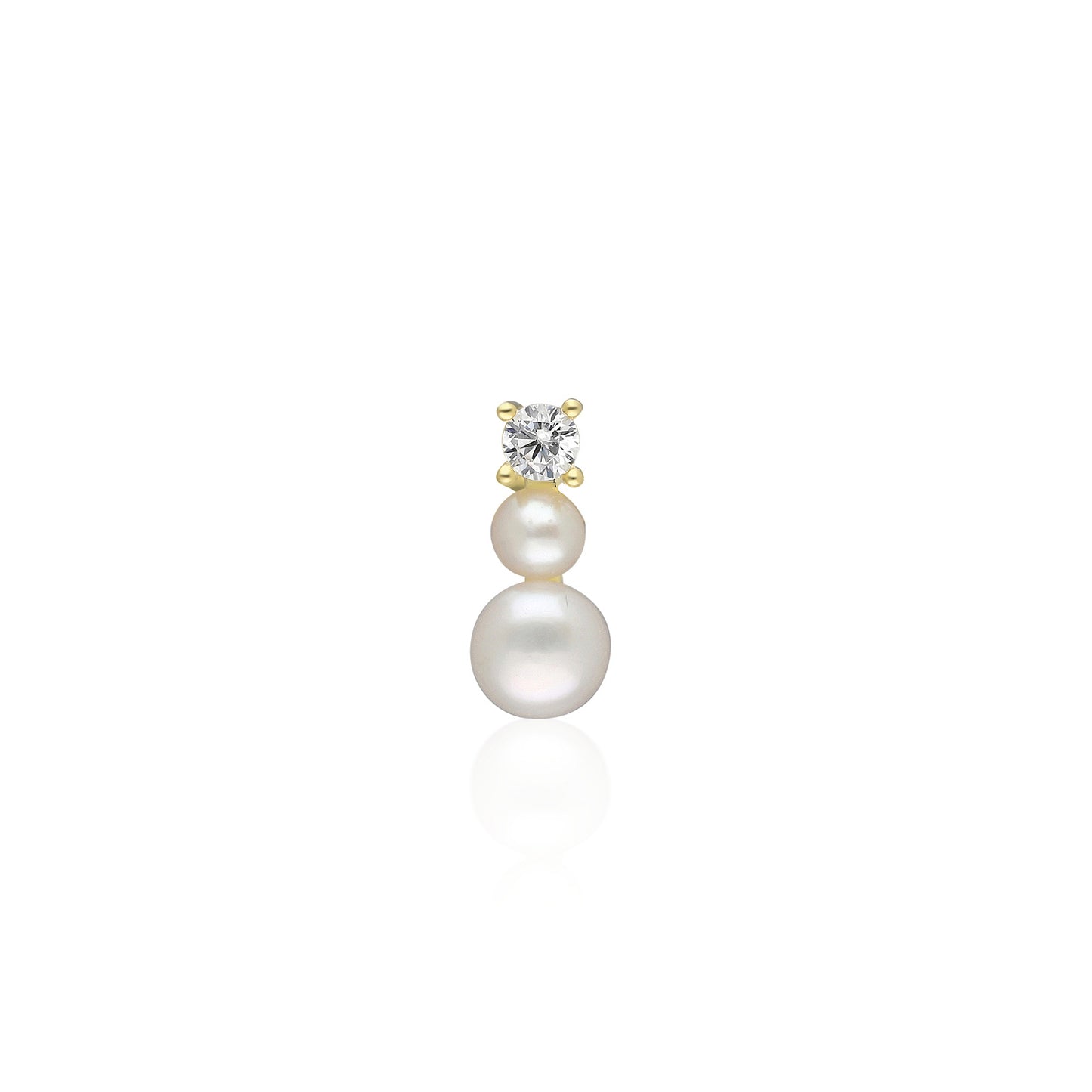 Vio Pearl Trio Point Earring