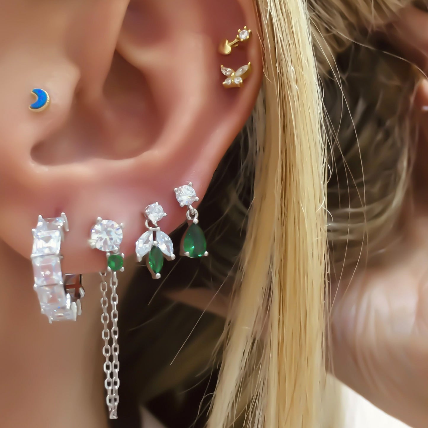 Wendy Baguette Earring