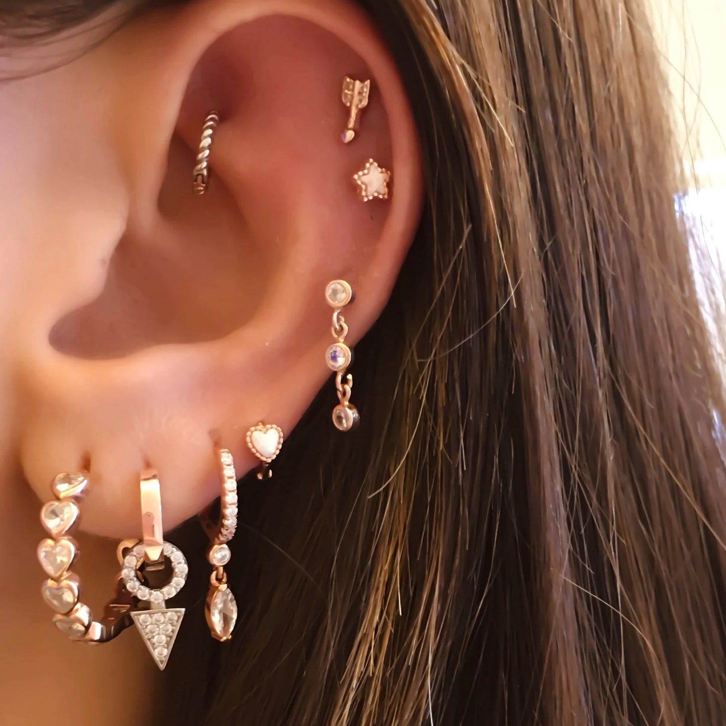 White Opal Star Piercing