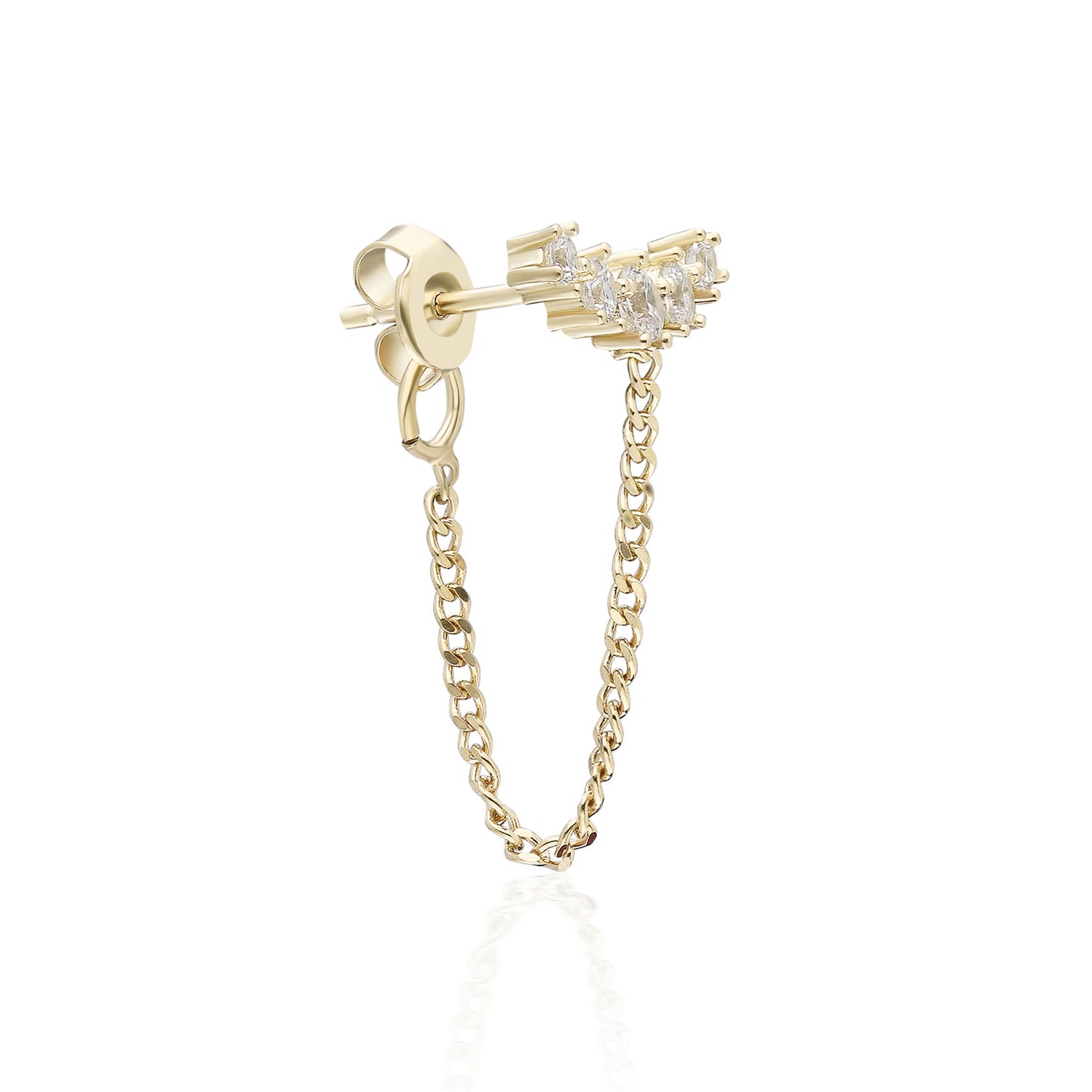 Windsor T Chain Earring