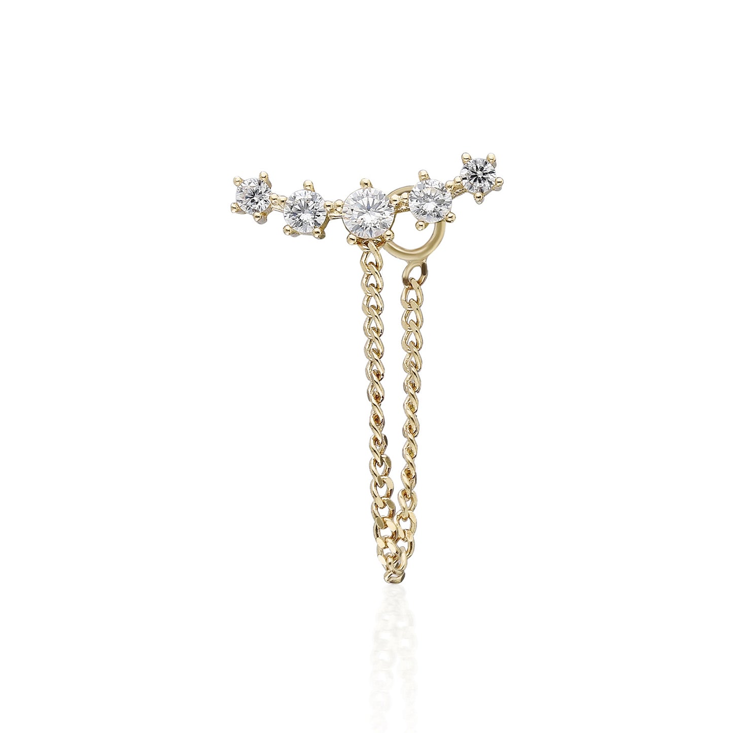 Windsor T Chain Earring