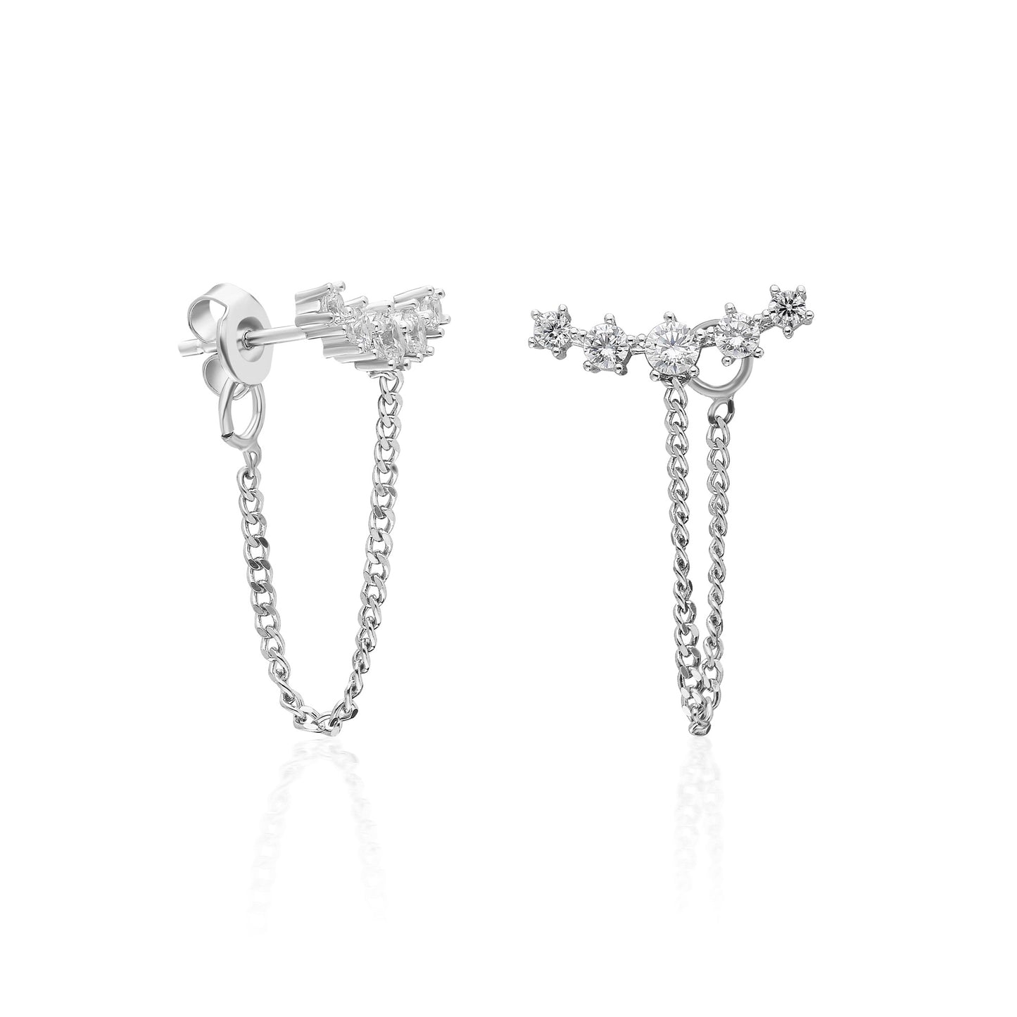 Windsor T Chain Earring
