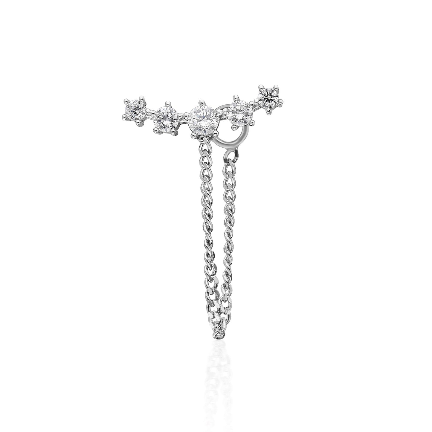 Windsor T Chain Earring