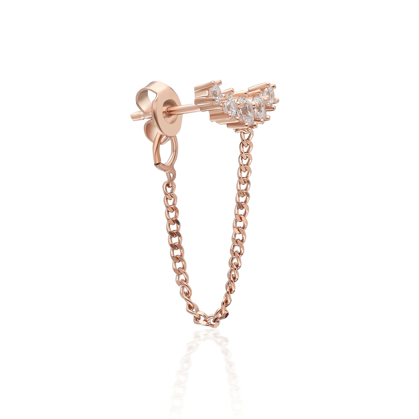 Windsor T Chain Earring