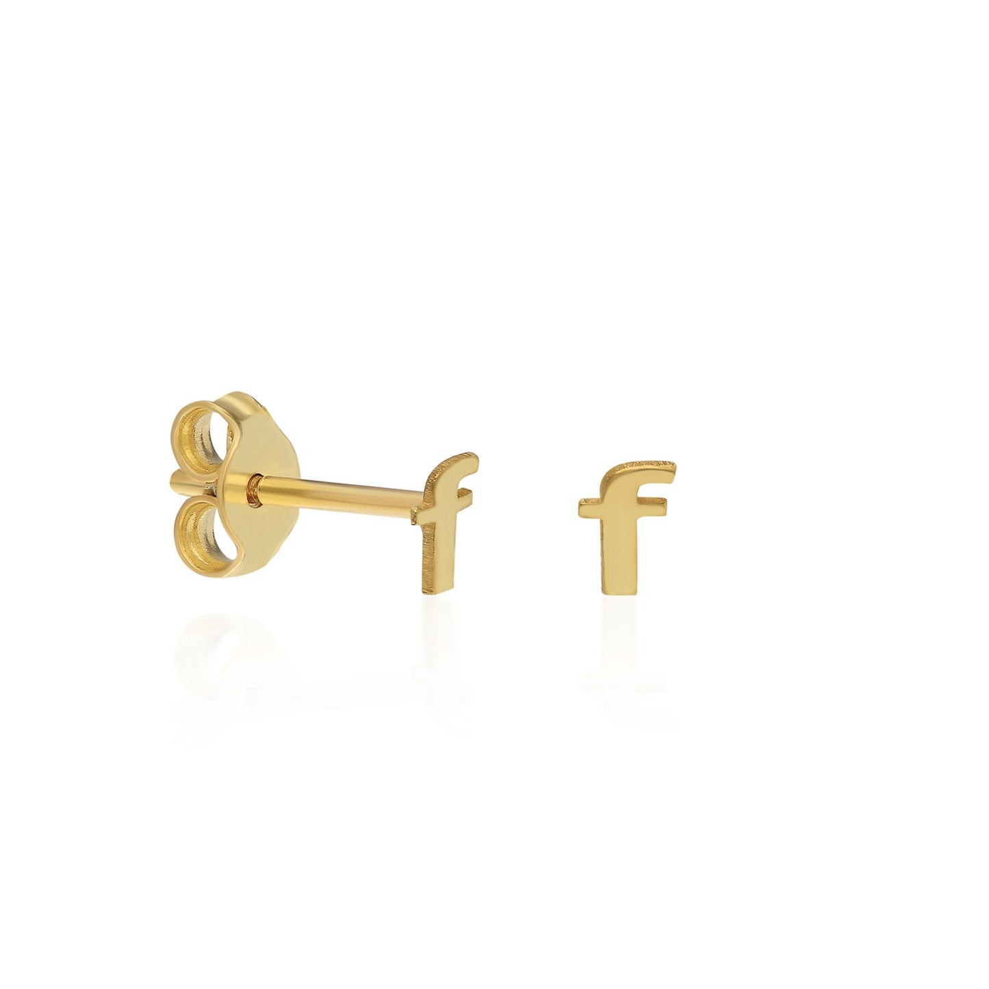 Lower Case Letter Stud Earring