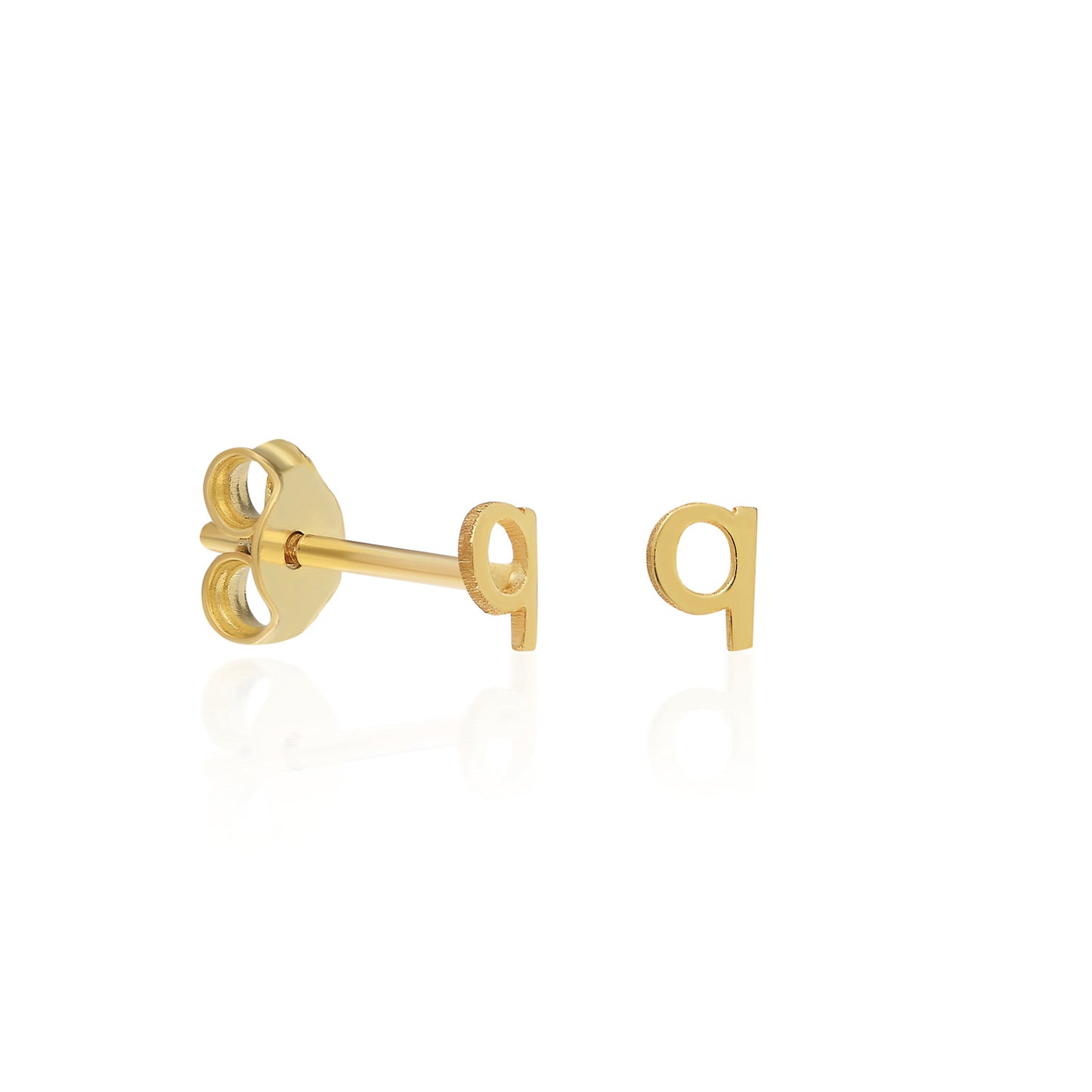 Lower Case Letter Stud Earring