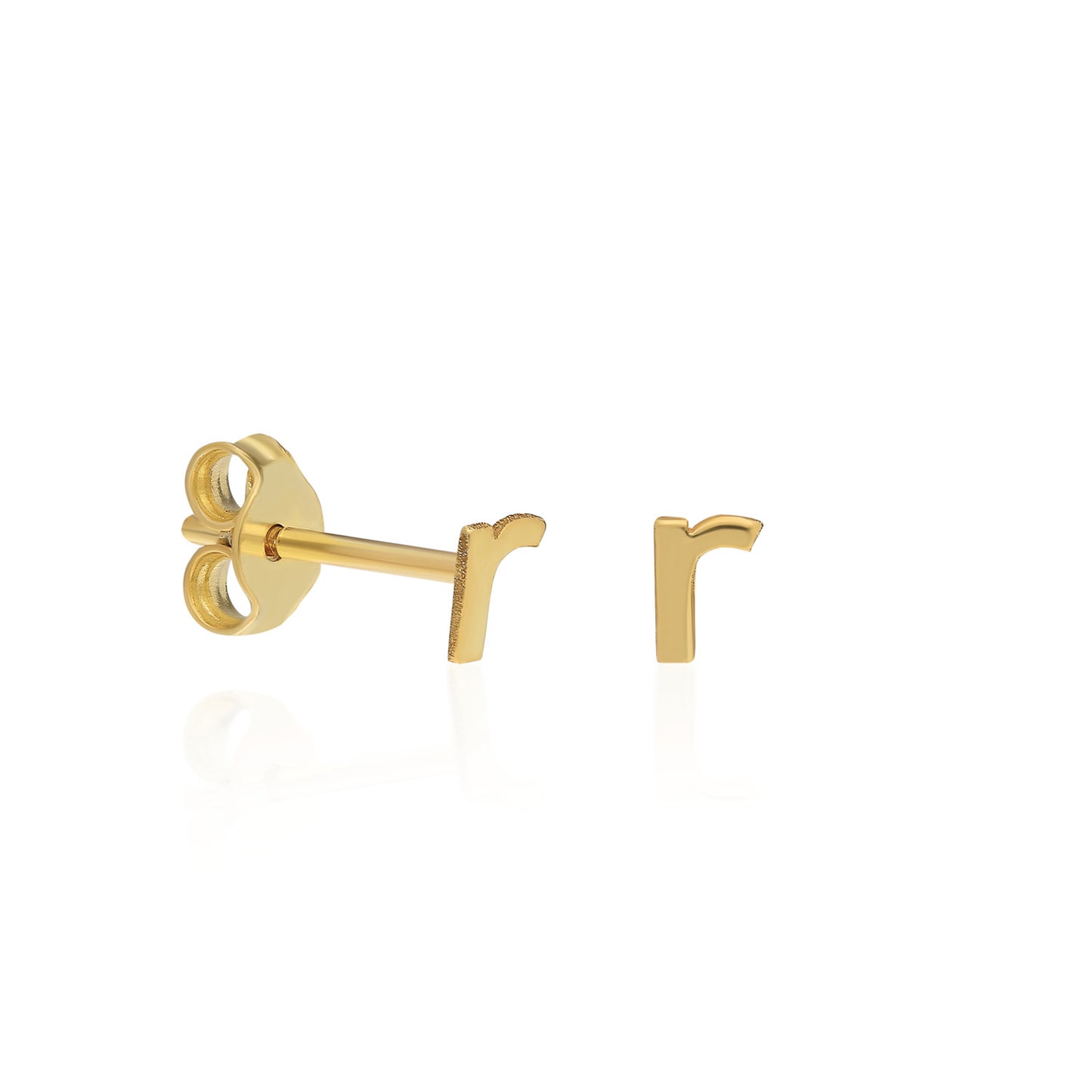 Lower Case Letter Stud Earring