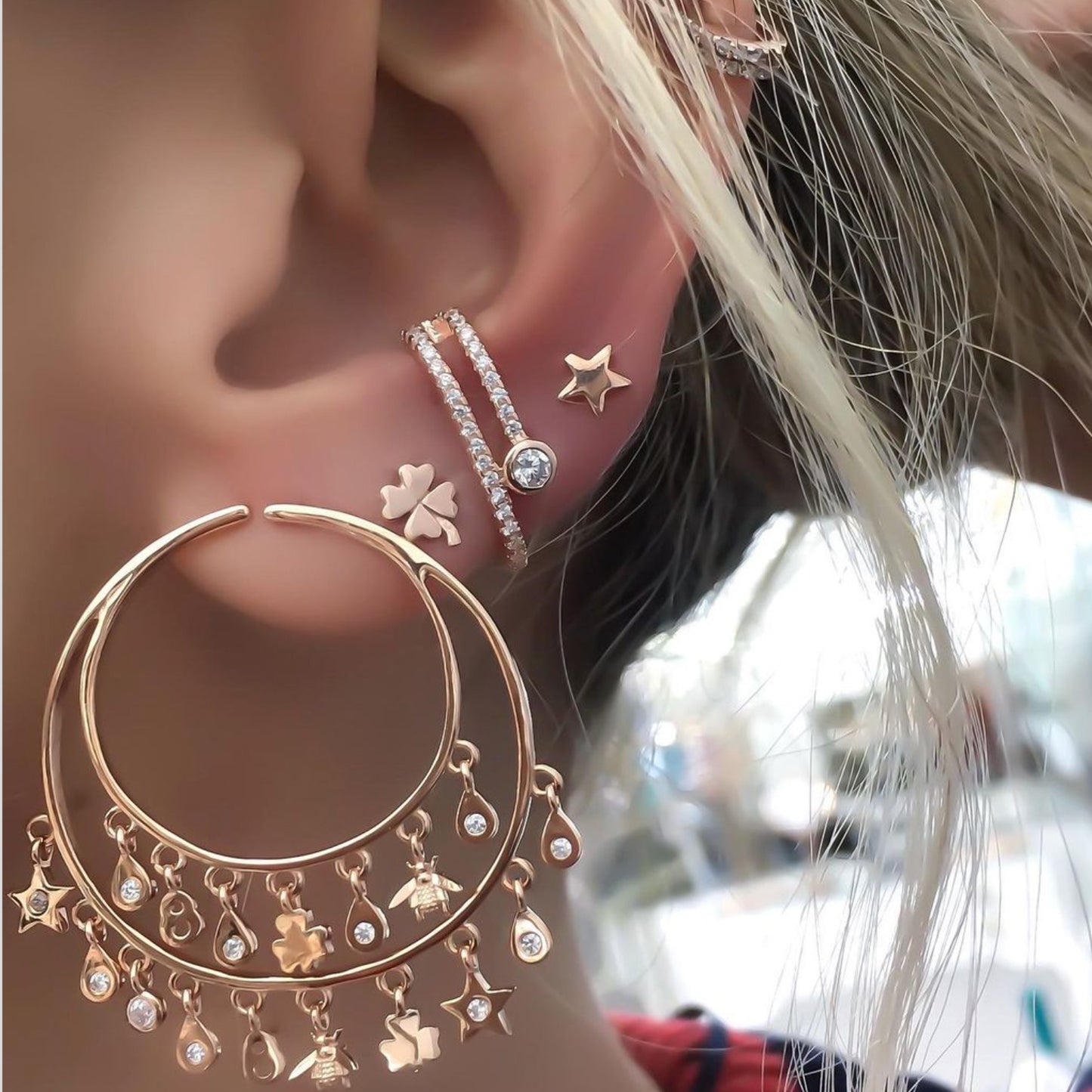 Mini Clover Earring