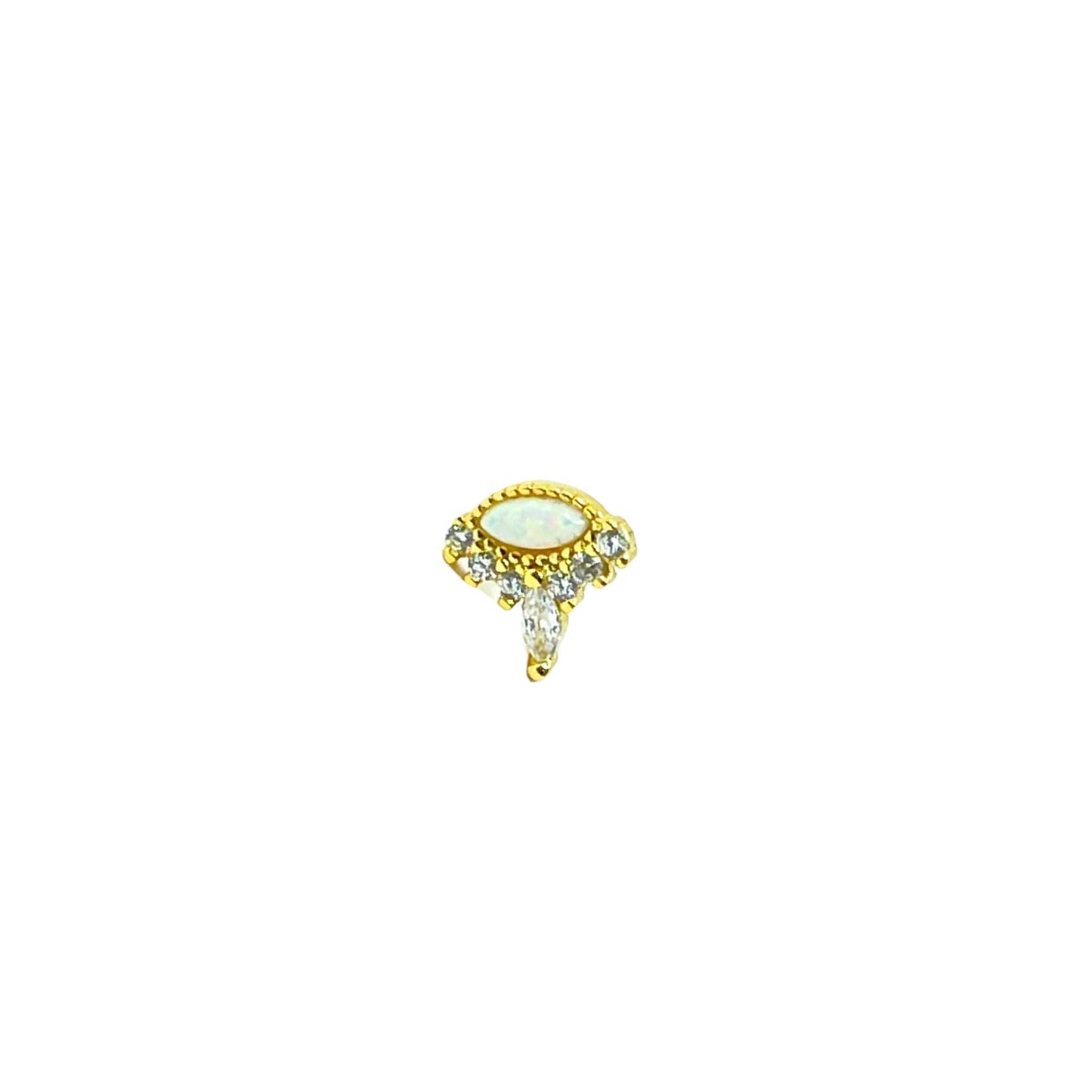 Lizza Opal Eye Earring