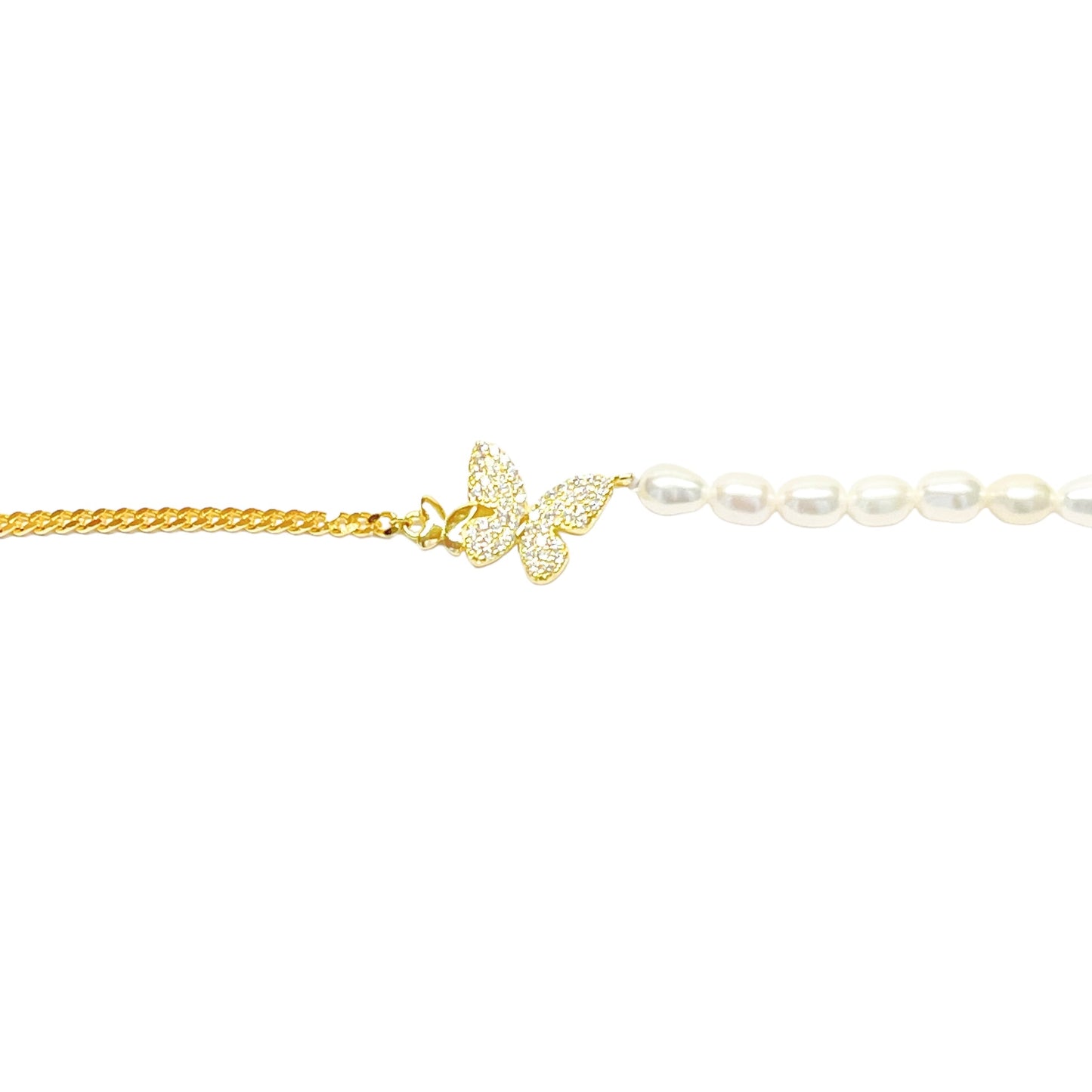 Michel Pearl Butterfly Bracelet