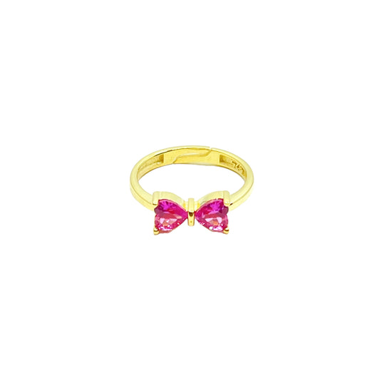 Ella Pinky Heart D Ring