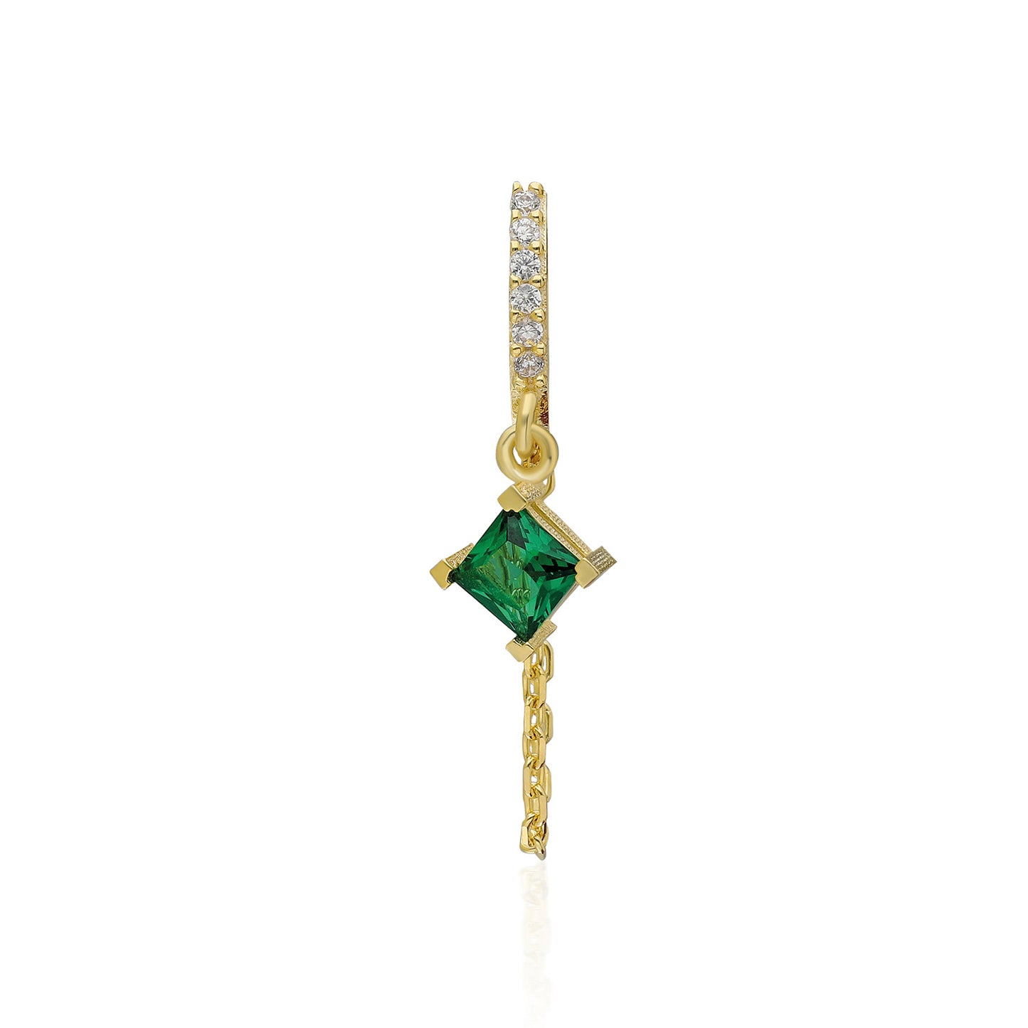 Aplin Emerald Tile Earring