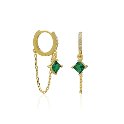 Aplin Emerald Tile Earring