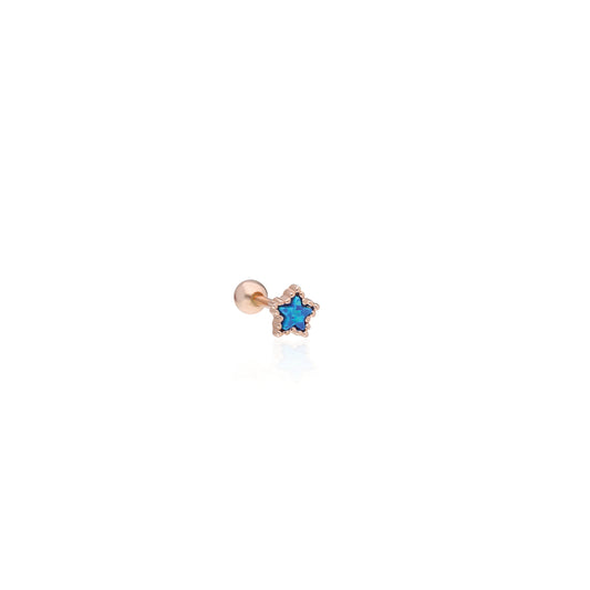 Blue Opal Star Piercing