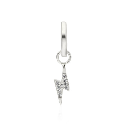 Clear stone Mini Thunder Huggie Earring