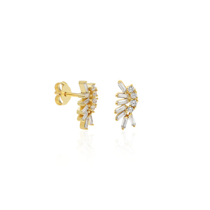 Debby Baguette Three Earring