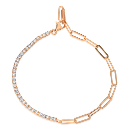 Drawn Chain Tennis Bracelet