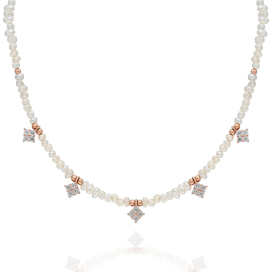 Flower Pearl Necklace