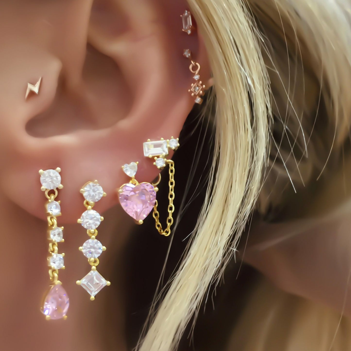 Grace Lin Pink Earring