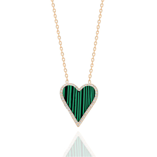 Green Heart Necklace