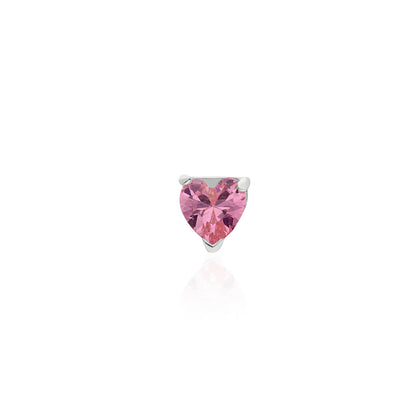 Kelly Pink Heart Stud Earring