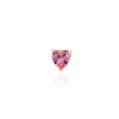 Kelly Pink Heart Stud Earring