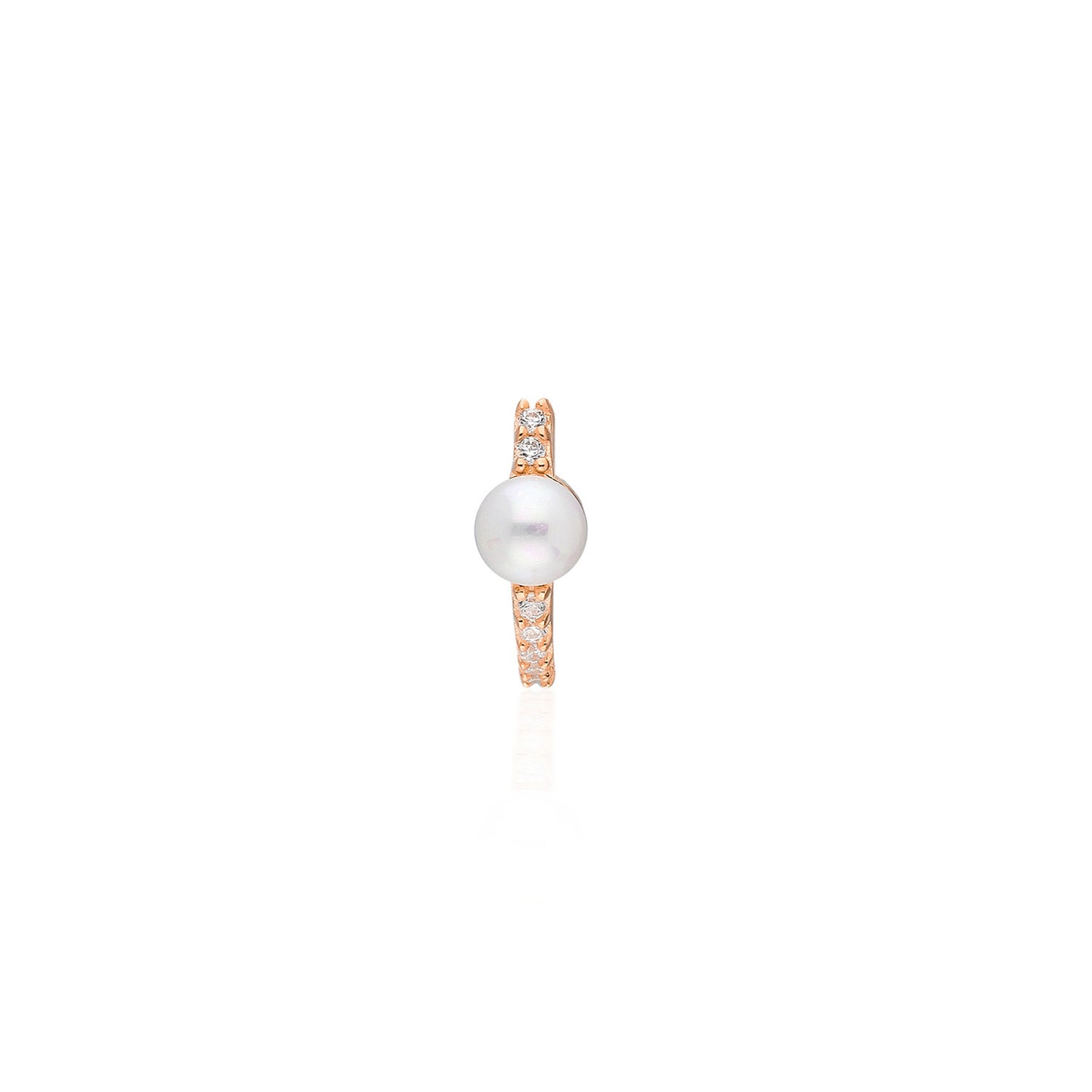 Lena Pearl Huggie Earring