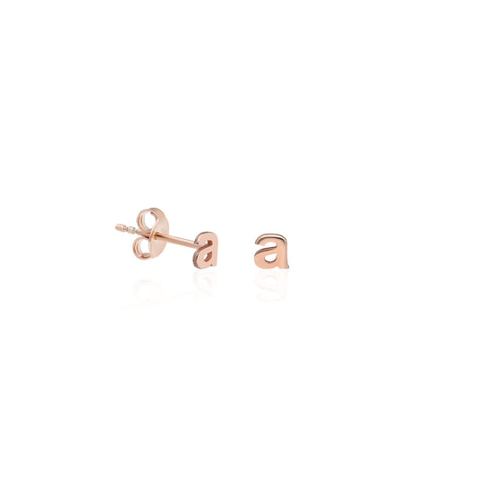 Lower Case Letter Stud Earring