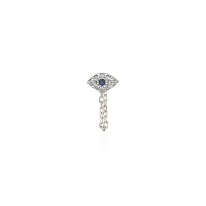 Novel Eye Short Chain Earring