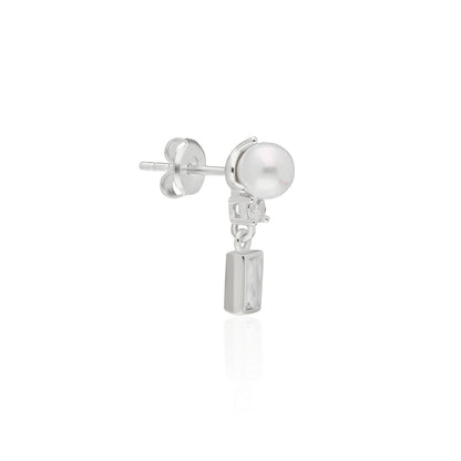 Pearl Baguette Earring