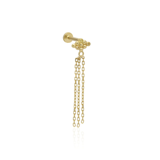 Point Chain Gold Piercing