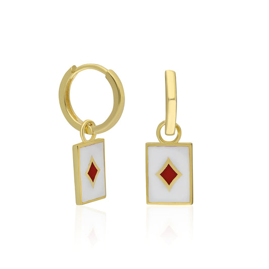 Poker Diamond Earring