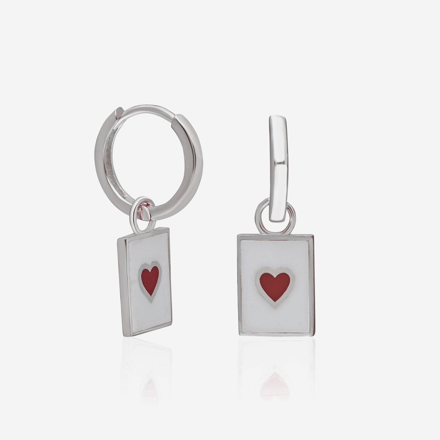 Poker Heart Earring