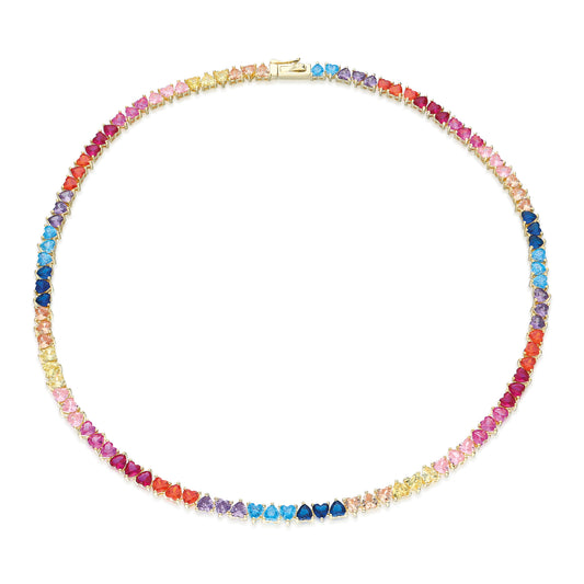 Sevilla Multicolor Heart Necklace