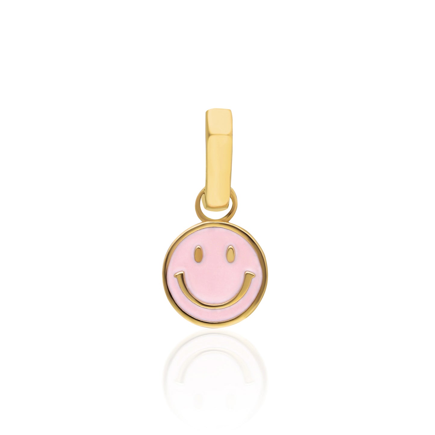 Smile Pink Enamel Earring