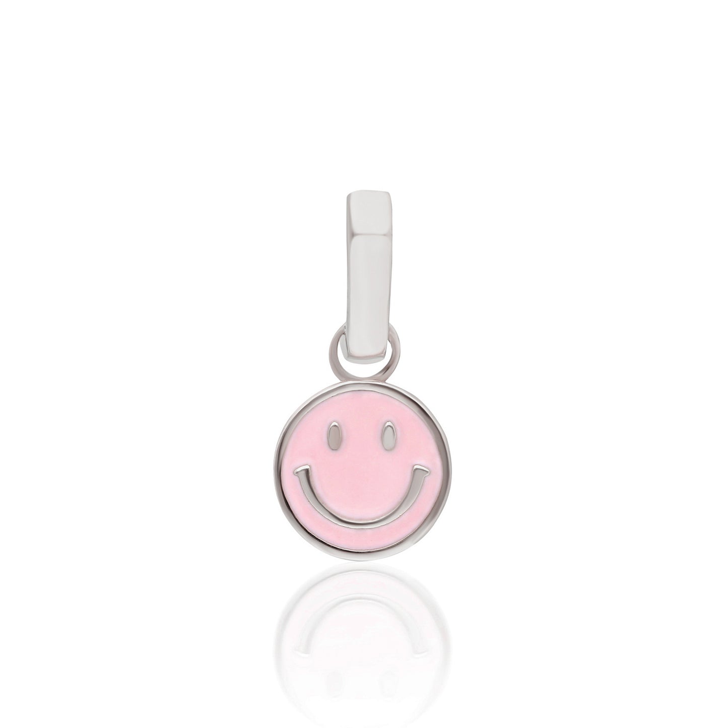 Smile Pink Enamel Earring
