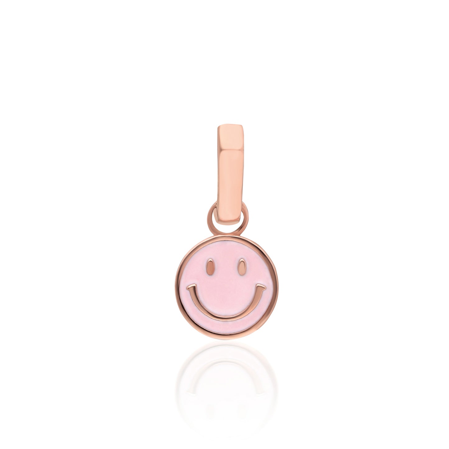 Smile Pink Enamel Earring