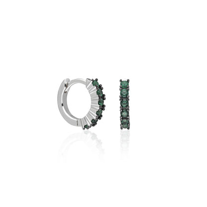 Stras Green Charm M Earring