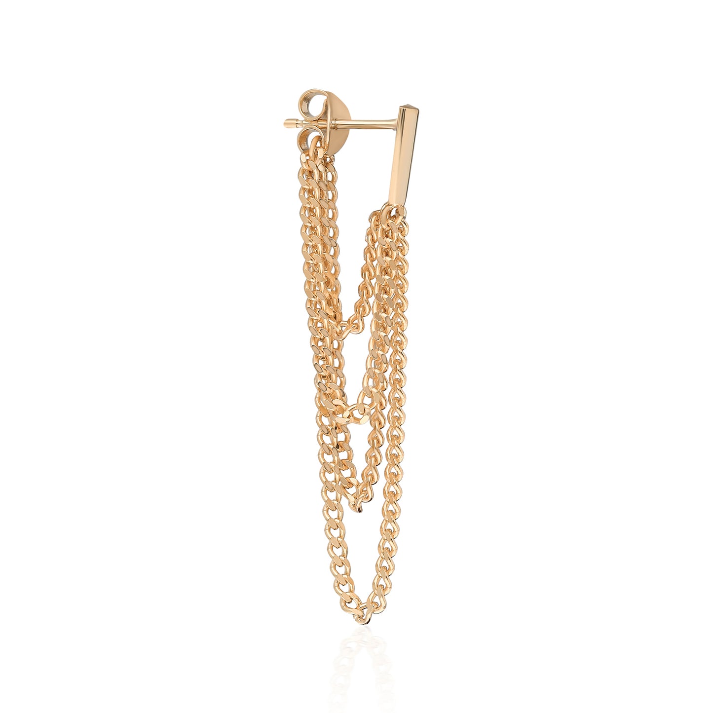 Terry Curb Chain Earring