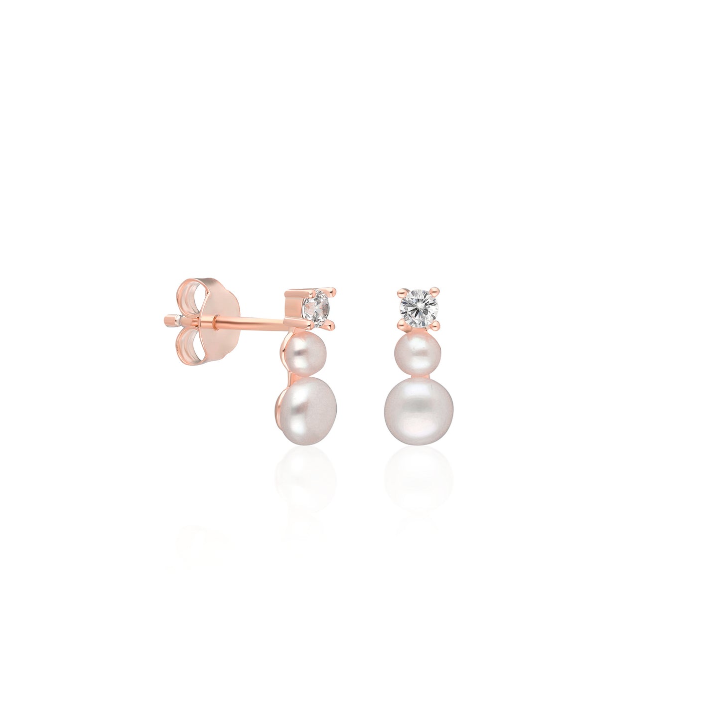 Vio Pearl Trio Point Earring