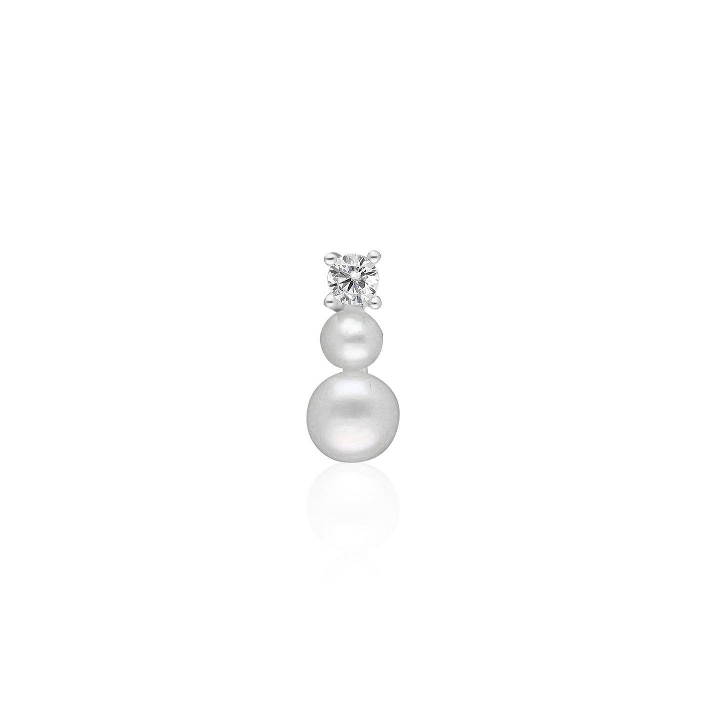 Vio Pearl Trio Point Earring