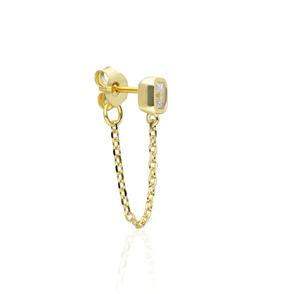 Vio Square Short Chain Earring