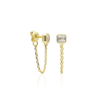 Vio Square Short Chain Earring